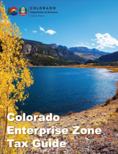 Colorado Enterprise Zone Tax Credit Guide Cover Page
